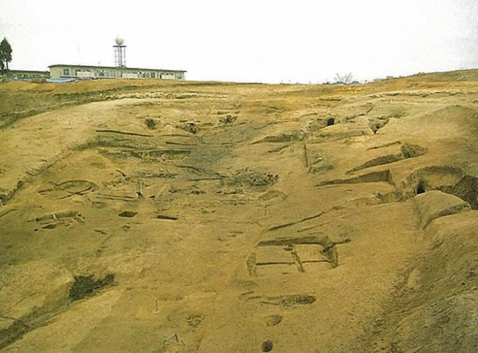 柏木遺跡発掘状況の写真