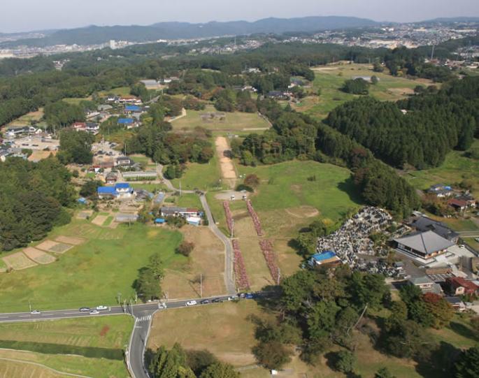多賀城政庁の航空写真