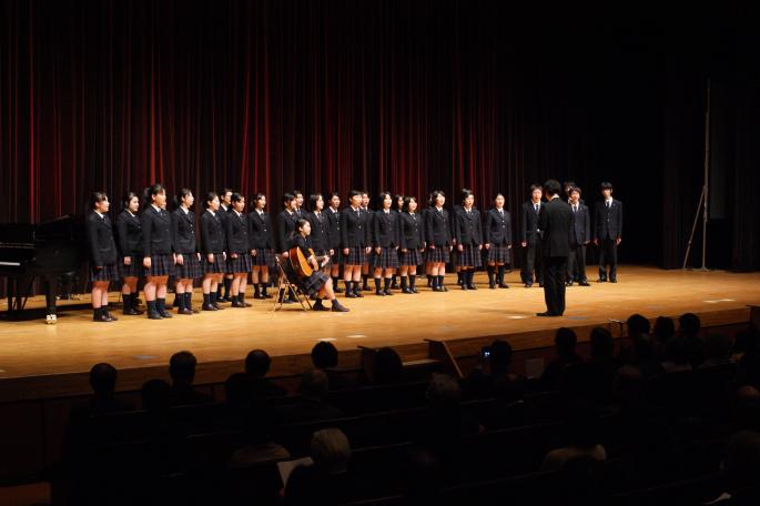写真：多賀城高校の合唱の様子