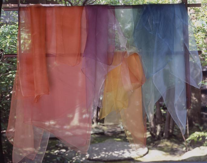 植物染めワークショップストールイメージ