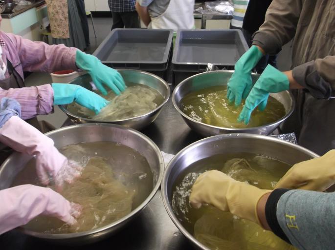 植物染めワークショップ過去開催の様子