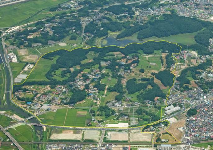 多賀城跡の航空写真