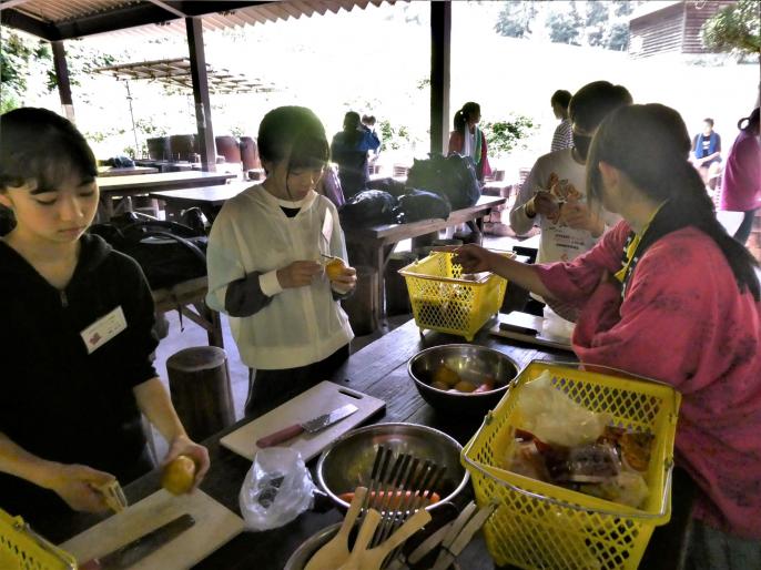 R7初級野外炊飯