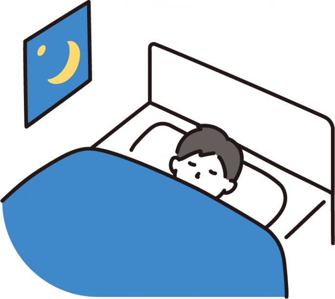 眠る人