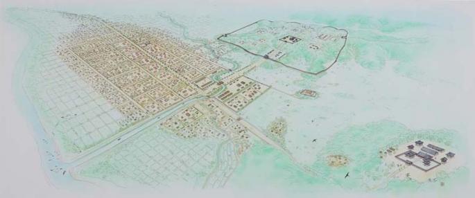 古代都市多賀城のイラスト