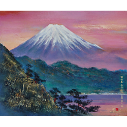 日下常由、【古代多賀城政庁の桜】、希少画集画、風景、自然 故日下常由氏による万葉集を題材としたアートギャラリー｜万葉