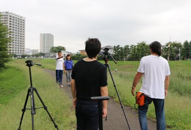 砂押川撮影様子